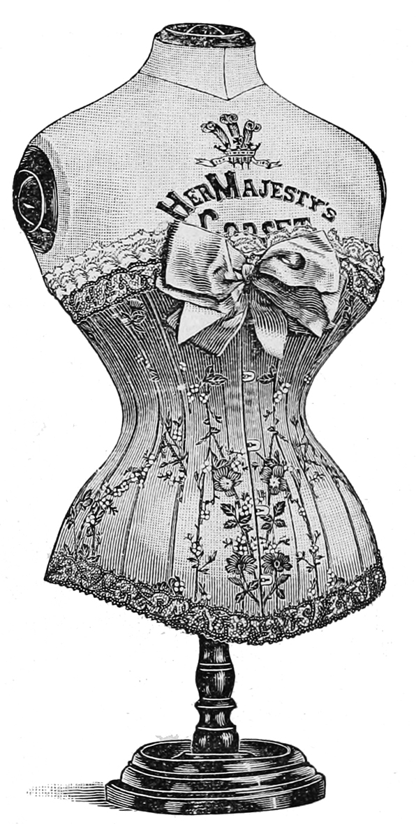 Ladies fashion in lingerie Victorian era