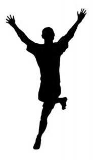 winning soccer player clipart