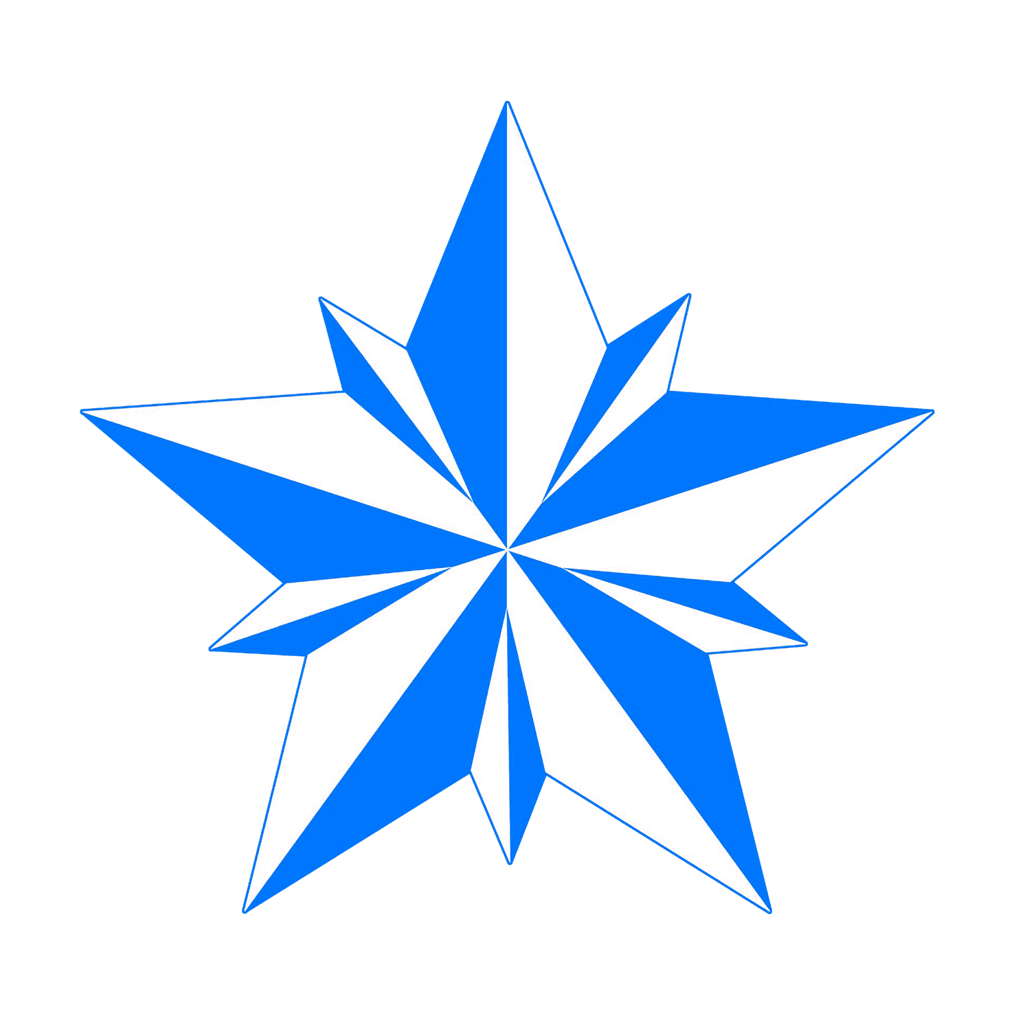 blue star clipart