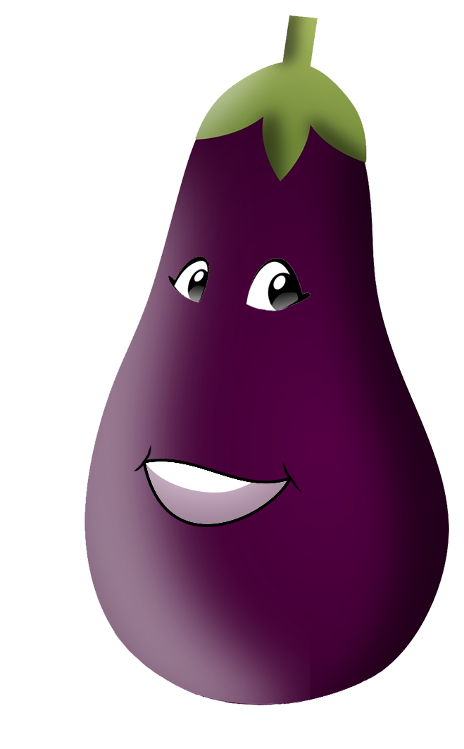 eggplant cartoon drawing