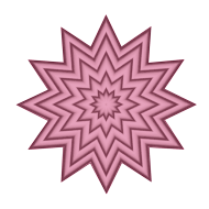 purple star pattern