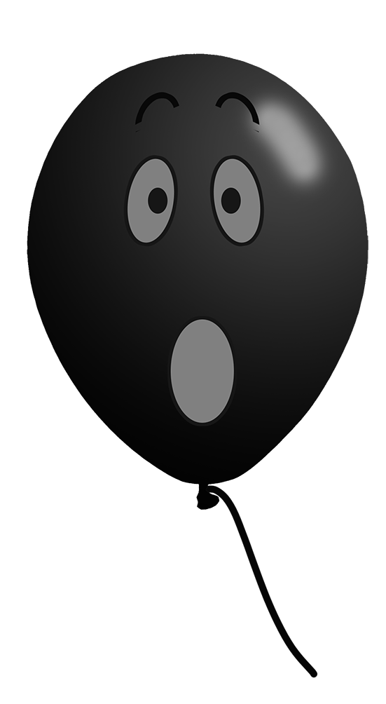 black balloon face