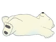 polar bear clip art resting polar bear