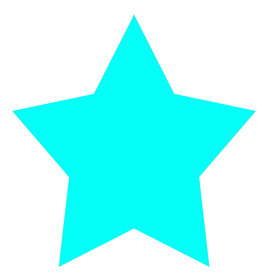 Light blue 5-pointed star