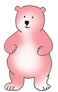 pink cartoon bear