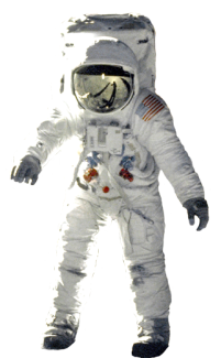 astronaut landed on the moon clip art