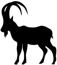 capricorn black silhouette