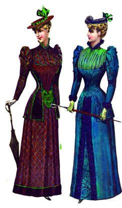 free Victorian graphics of ladies and clothing