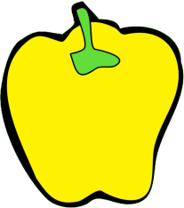 Yellow pepper drawing