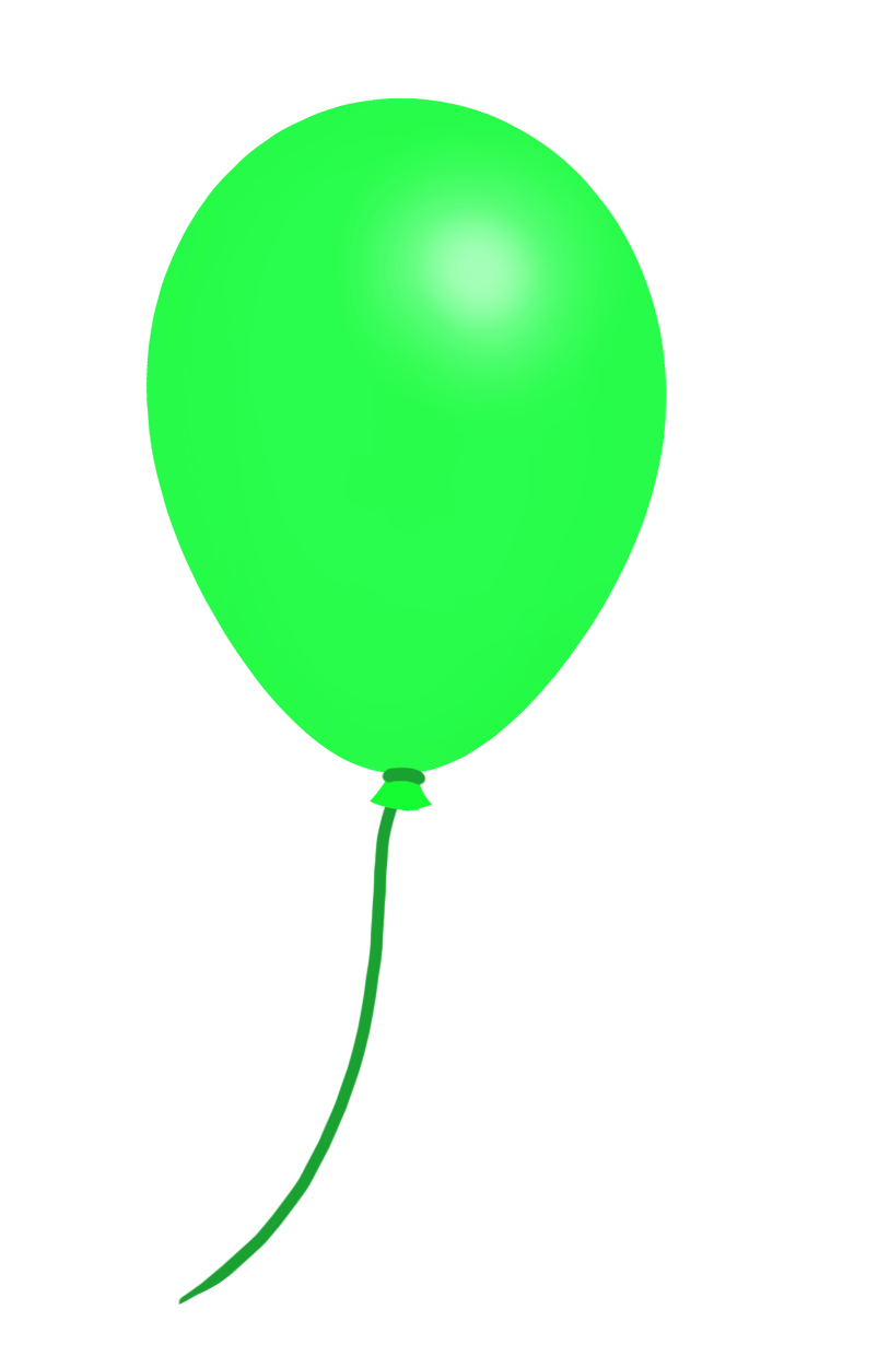 green balloon clipart