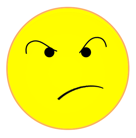dissatisfied big smiley face
