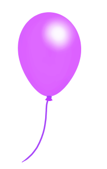 purple balloon clipart