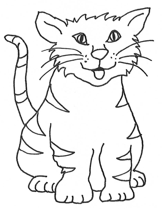 clip art kitten sketch