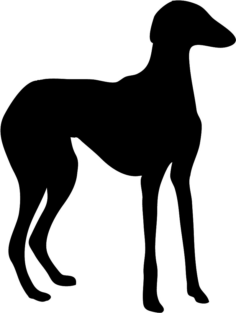 slim dog silhouette