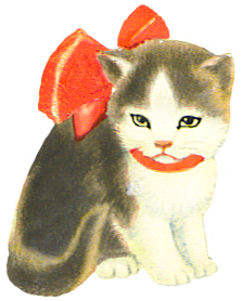 sad little kitten clipart