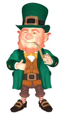 leprechaun with pipe
