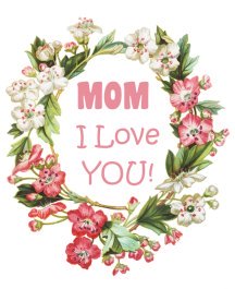 mother's day clip art greeting