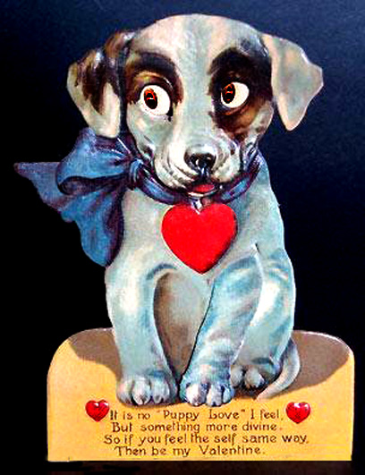 puppy love valentine greeting