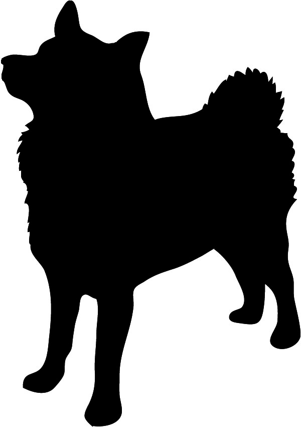 Norwegian Elkhound silhouette