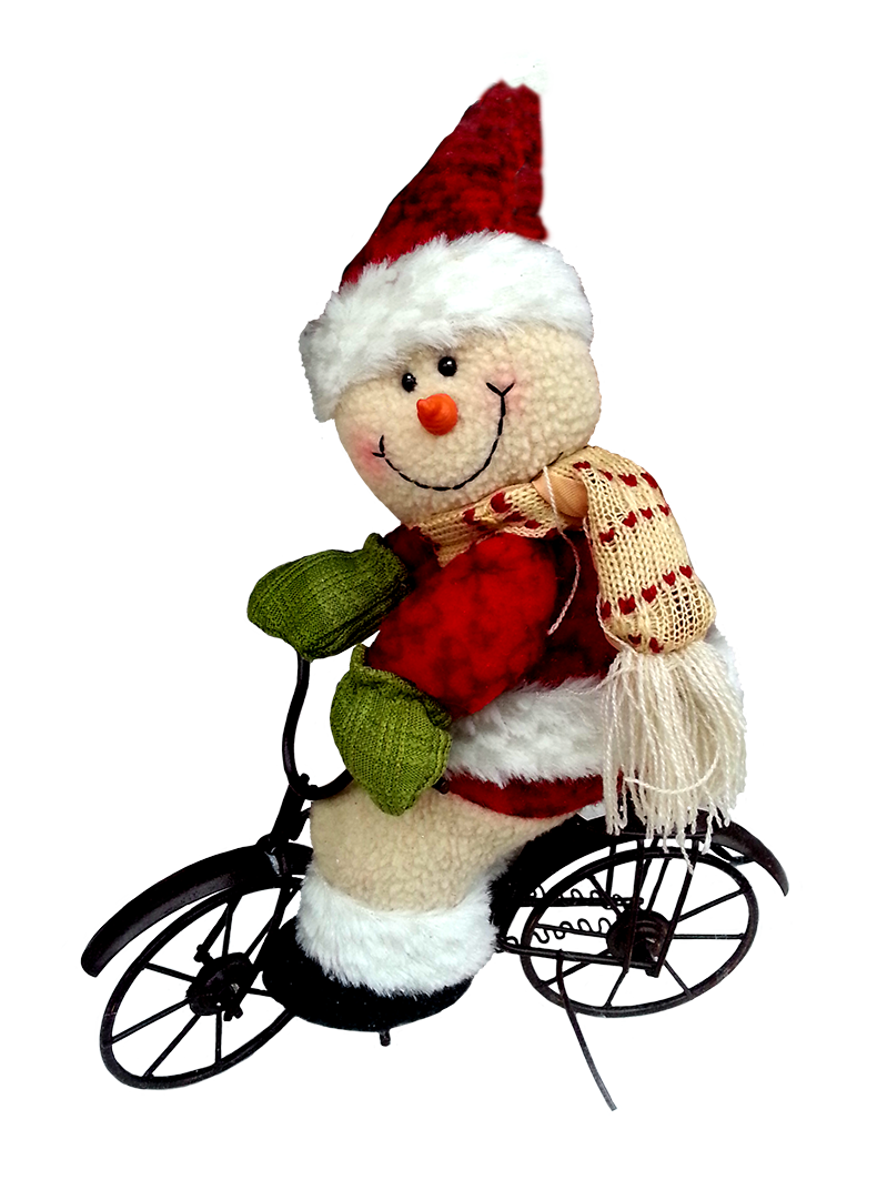Santa on a bike