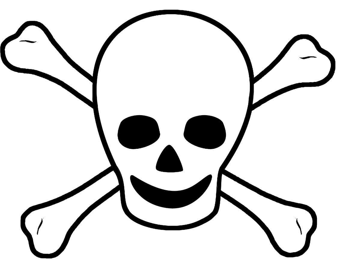 pirate sign scull bones