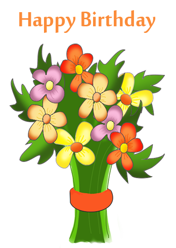 happy birthday flowers