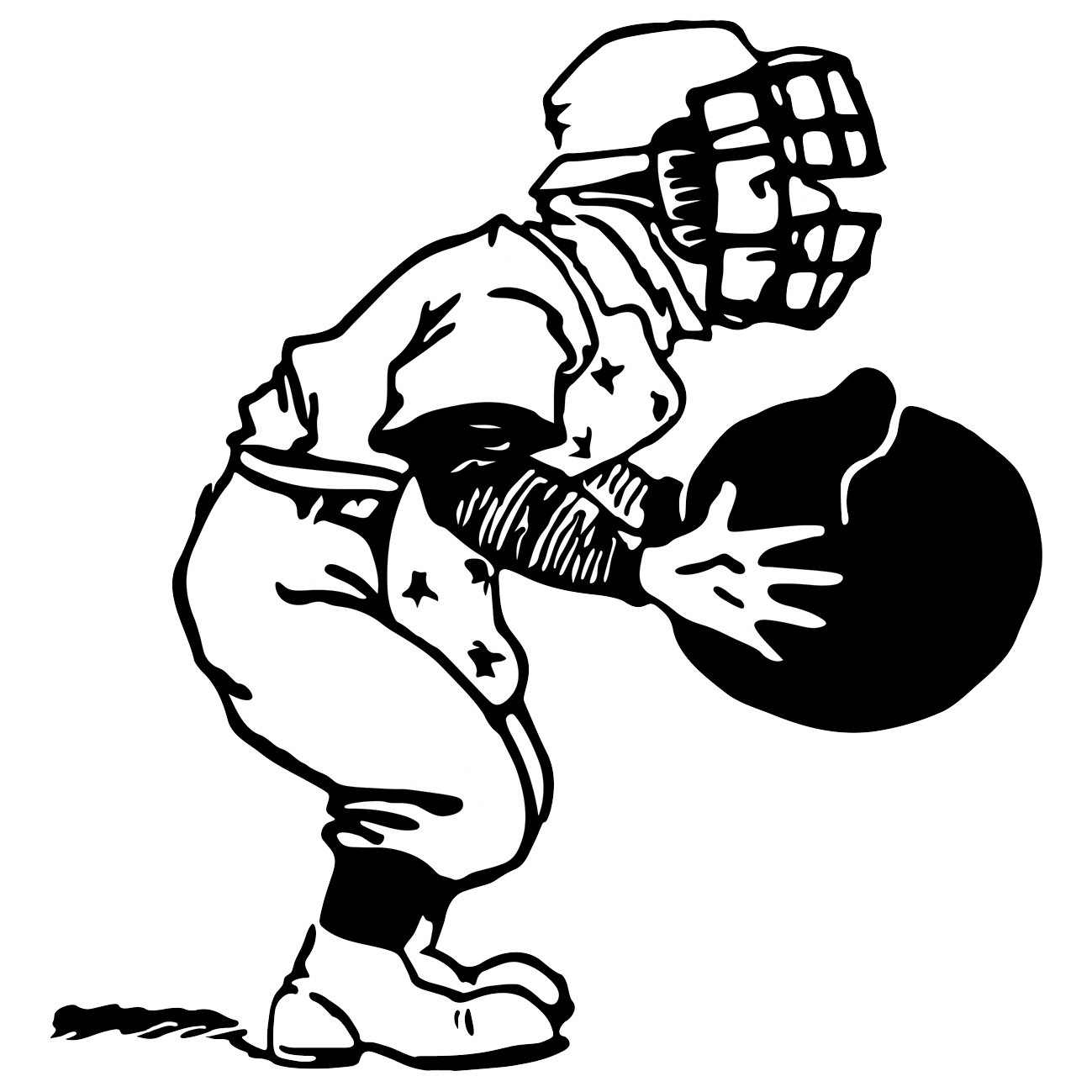 baseball player clipart