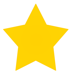Dark yellow star shape