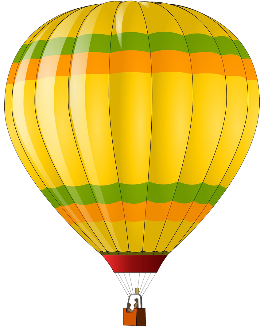 colorful hot air balloon clipart