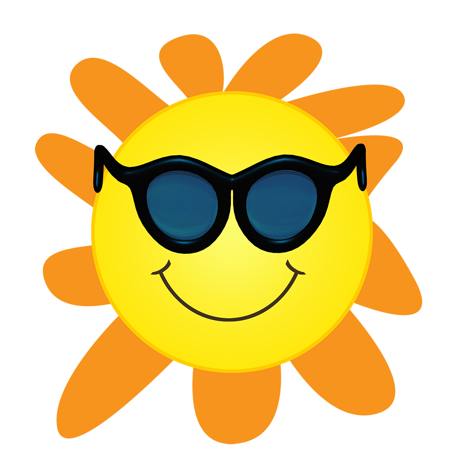 sun like a sun flower clipart