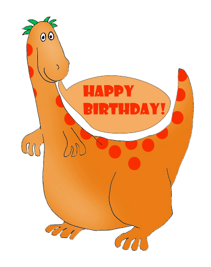 dinosaur birthday greeting