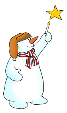 snowman clipart star winter