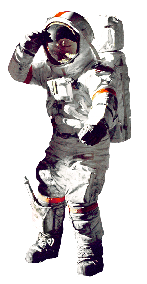 astronaut on the moon clipart