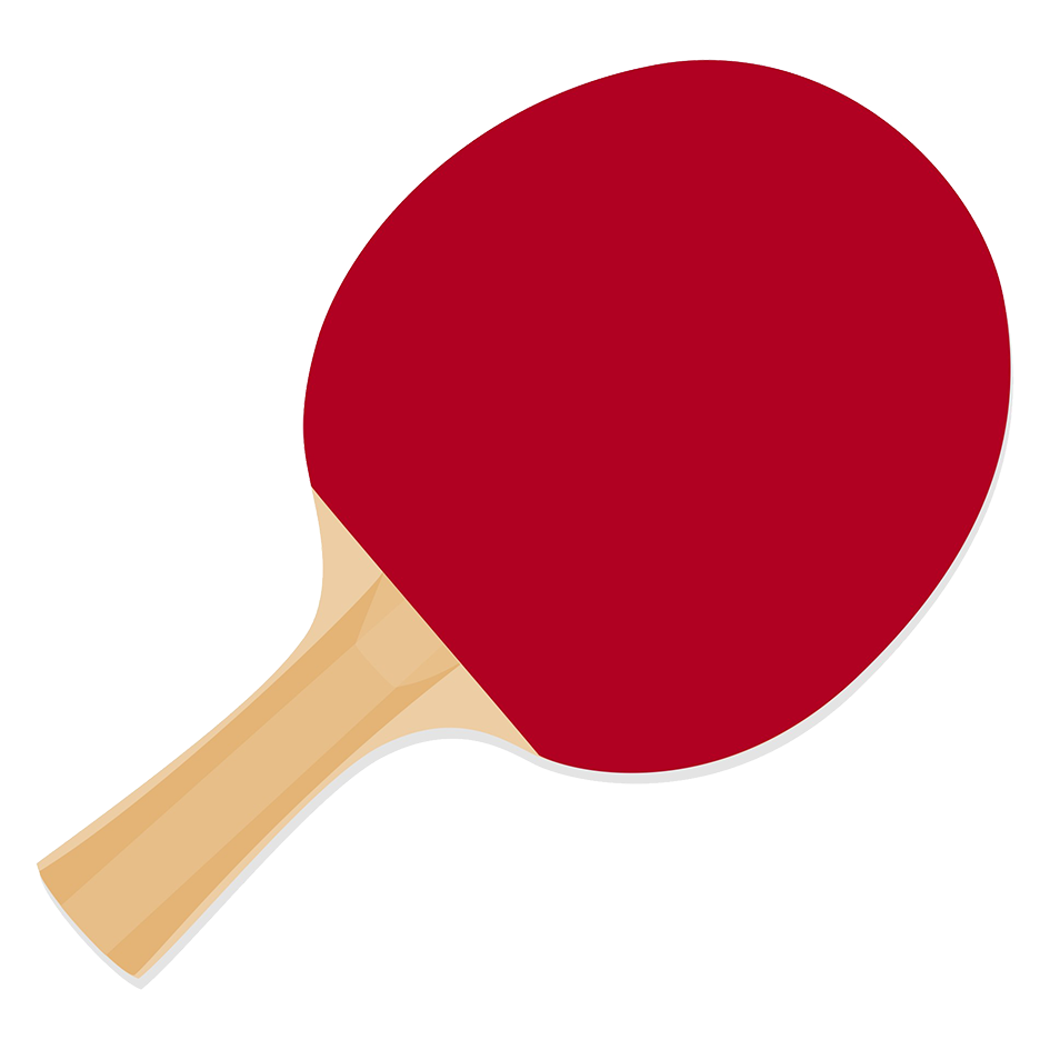 racket for playing table tennis clipart