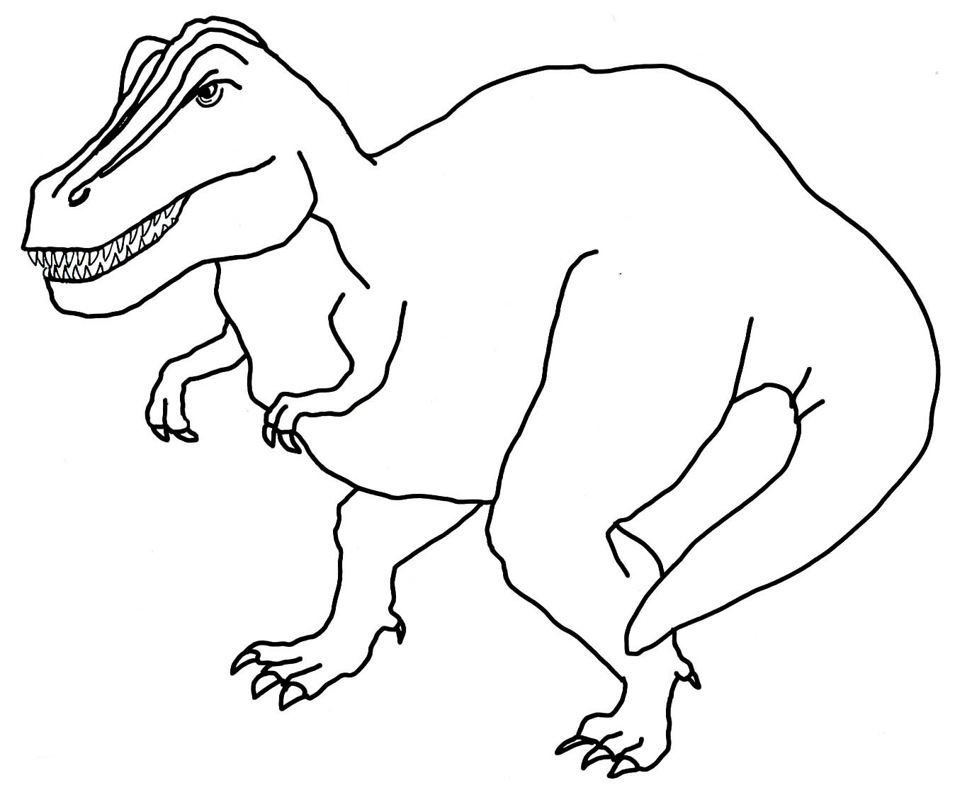 dinosaur coloring page Tyrannosaurus Rex