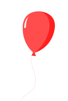 red balloon clipart