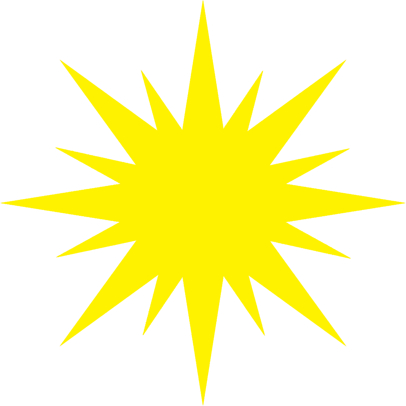 Yellow Christmas star