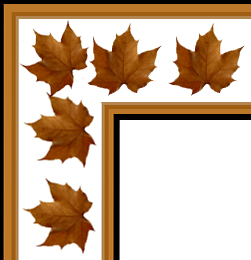 fall leaves clip art border corner