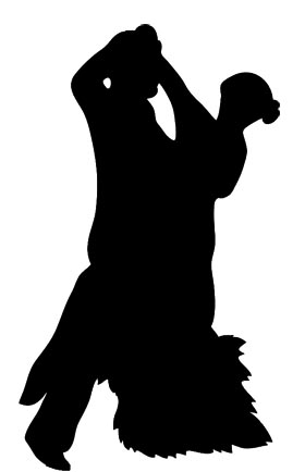 dancing silhouette tango