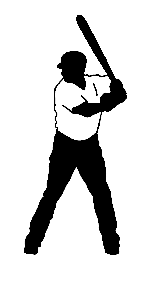 baseball batter silhouette