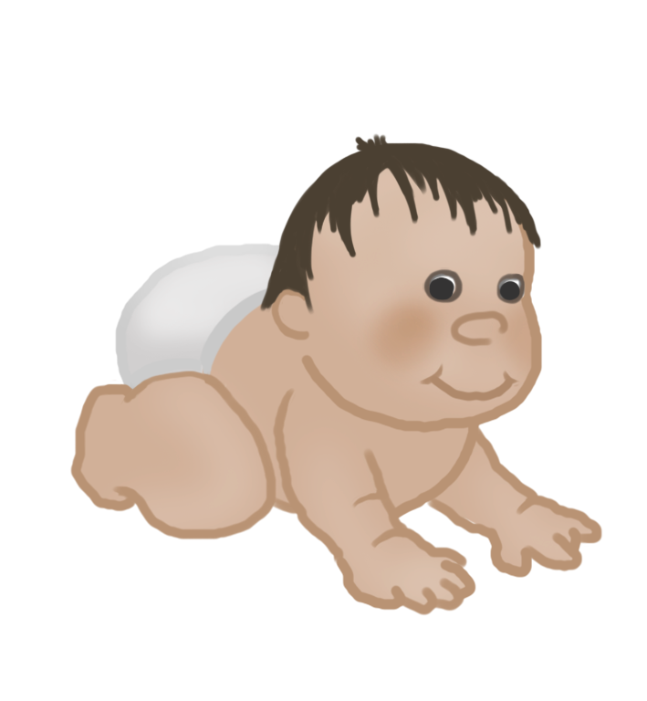 baby clipart crawling baby 9