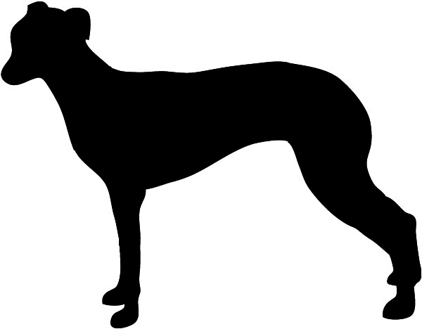 silhouette graphics dog