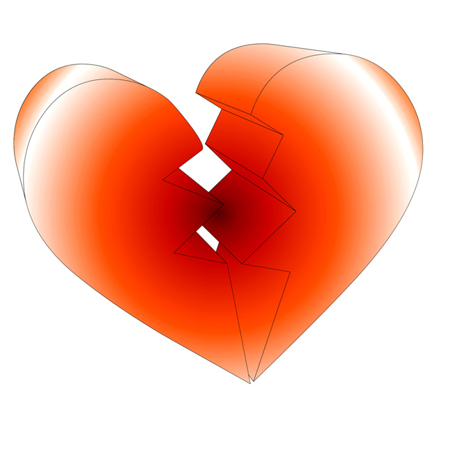 broken heart clipart