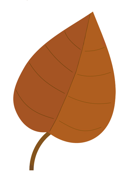 light brown fall leaf clip art