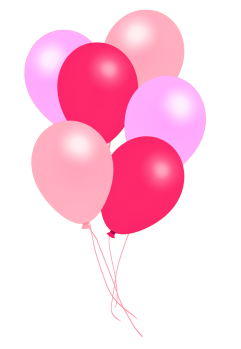 bunch of pink balloons