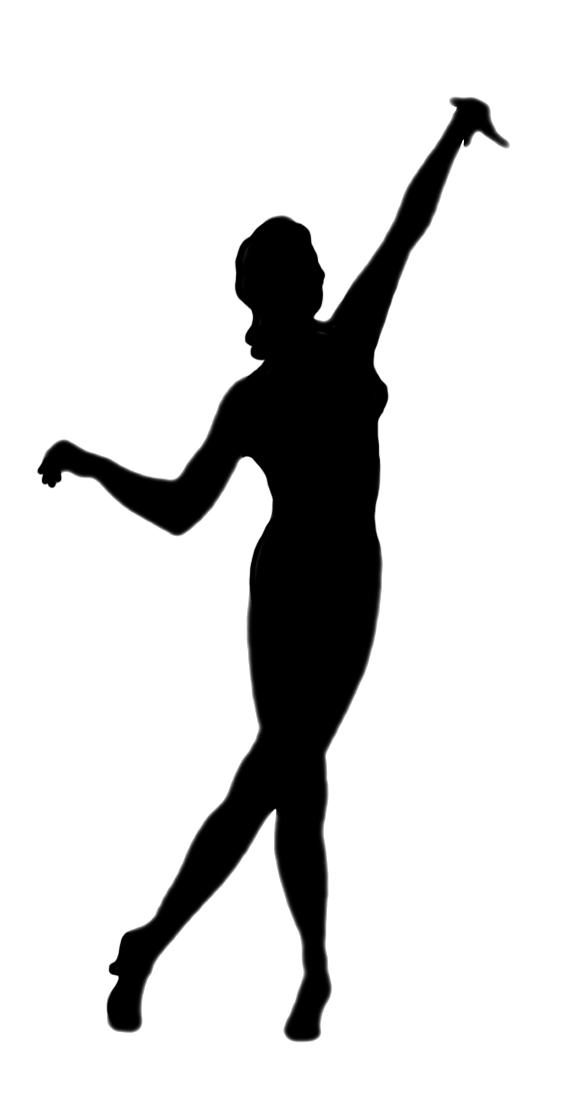 female dancer silhouette