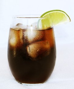 cola and ice drink