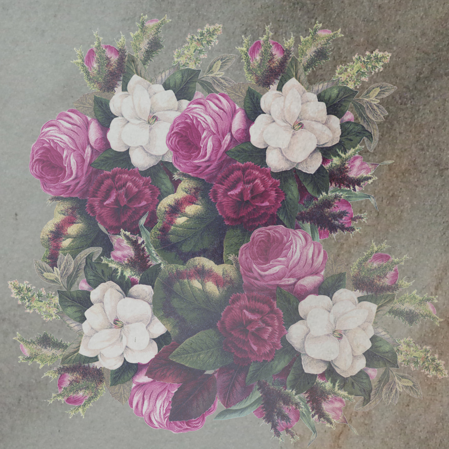 Victorian scrapbooing flower background