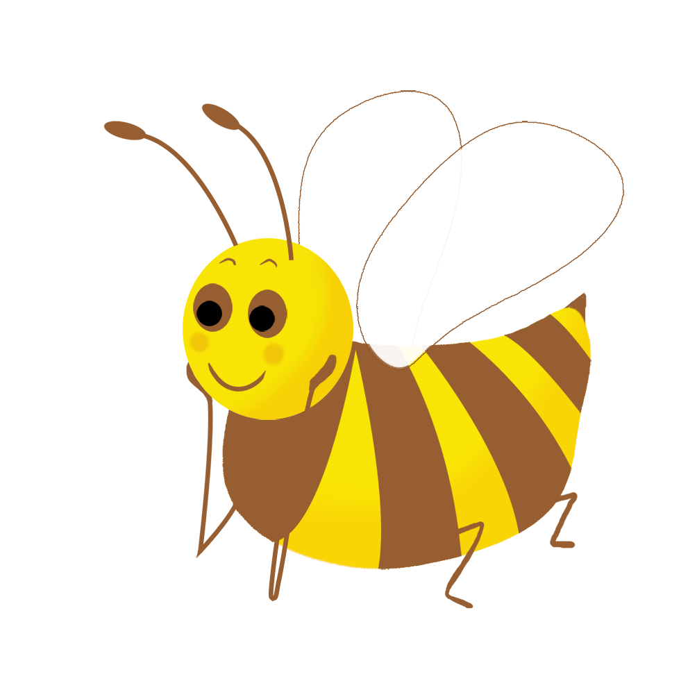 beautiful bee clipart