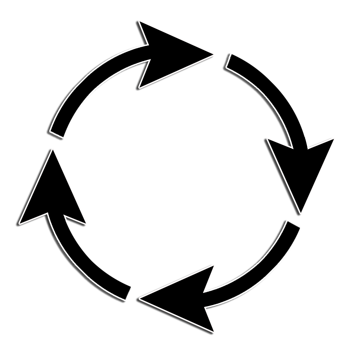 arrow symbol circle drop shados